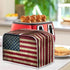 Mumeson American Flag Print Toaster Cover, 4 Slice Dustproof Covers, Stain Resistant Bakeware Protection Decor