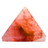 Red Hematoid Quartz Pyramid Crystal Healing Stones - 1.5" Great Pyramid Figurine for Meditation and Reiki