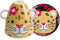 Pavilion Gift Company Izzy and Owie Four Piece Stackable Dinner Set, Leopard