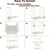 kaileyouxiangongsi 2-Tier Countertop Kitchen Spice Rack - Freestanding Stackable Bathroom Storage Shelf - Cosmetic