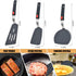 Silicone Spatula Turner Set of 3, Beijiyi 600°F Heat Resistant Cooking Spatulas for Nonstick Cookware