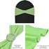 SweetEasy 10pcs Lime Green Stretch Chair Sashes Spandex for Wedding Parties Banquet Decorations Elastic Chair Covers