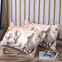 Set 2 3D Set HOSIMA Horse Bedding for Girls, Pink Cherry Blossom Printed Twin Comforter with Pillowcases, Farm Wild