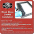 Midwest Hearth Wood Stove Replacement Gasket - Graphite Impregnated Fiberglass (11/16" x 3/16" x 54")