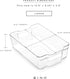 BINO Stackable Storage Bins, Large - 2 Pack, Clear Plastic Storage Bins for Organizing Kitchen Pantry