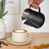 Milk Frothing Pitcher, 12oz Stainless Steel Cup with Clear Scale, Cappuccino Accessories for Barista Coffee Bar