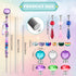310Pcs Items(10&12IN) UFU DIY Fairy Wand Beaded Garden Stakes Kit, Fairy Wands Kit with Sparkling Crystal Pendants