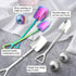 10Pcs Shovel Spoons Stainless Steel Spoon Reusable Dessert Spoons for Coffee Tea Ice Cream Fruit Sugar Cake