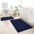 HOMEIDEAS 2 Piece Bathroom Rugs Sets - Extra Soft Shaggy Absorbent Non Slip Machine Washable Bath Mat