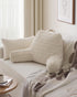 Blissful Diary Reading Pillow, Backrest Pillow with Shredded Memory Foam for Adult & Children, Designed for Bed