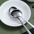 Berglander Dinnerware Set of 6 - Stainless Steel Soup Spoons, Modern Table Spoon Set, Dishwasher Safe