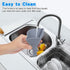 Collapsible Silicone Funnel for Filling Bottles, Fan-Shaped, Foldable, Food Grade, Gray