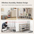 5-Tier Closet, 13 SEE SPRING Stackable Shoe Rack Organizer Plastic Shoe Storage Shelf for Entryway, Bedroom Holds Size