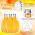 24 5 oz 4 meekoo Pieces Glass Syrup Bottles with Aluminum Lid and Loop Handle Glass Maple Bottles Maple Syrup Jars