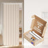 AJAZZ Blackout Door Curtain Magnetic Doorway Curtain Sets Included Rod (1 Pack,