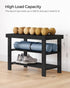 3-Tier 286 lb, 11.3 27.6 17.8 Inches, ULBS04H SONGMICS Shoe Rack Bench, Bamboo Shoe Storage Organizer, Entryway Bench