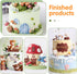 SK 3D Fairy House Christmas Silicone Fondant Mold for Cake Decorating and Pastry
