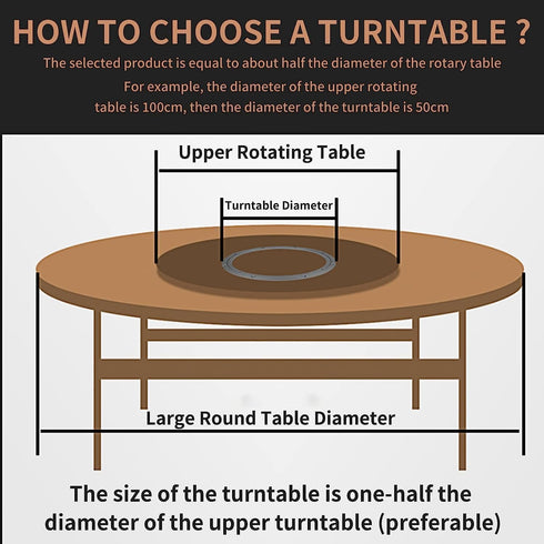 Aluminum Alloy 10" Heavy Duty Turntable Bearing, Lazy Susan Rotating Plate for Dining Table and Displays