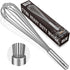 Walfos Whisk, 17in Large Heavy Duty Stainless Steel Wire Whisk for Beating Eggs, Blending Sauces, Mixing Batter