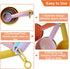 Plastic Measuring Cups and Spoons Set - 10 Pcs Colorful Kitchen Measuring Tools, Engraved Metric/US Markings, Stackable