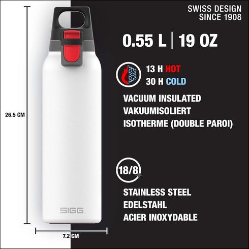 SIGG Insulated Flask - Thermo Hot & Cold ONE Light - 19 Oz - Stainless Steel - BPA-Free - Fruit Filter
