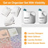 3+2 Pack FEXIA Laundry Pods Containers and Dryer Sheet Holder with Laundry Detergent Dispenser Laundry Room