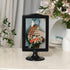 NahNah 10 Count) 4x6 Inch, 2 Double Sided Standing Picture Frames - (Black, Plastic Pedestal Photo Frame with Inserts