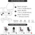 FORCHEER Black Office Chair Seat Cover, Water-Resistant 18inch Stretch Jacquard Computer Chair Cushion Slipcover