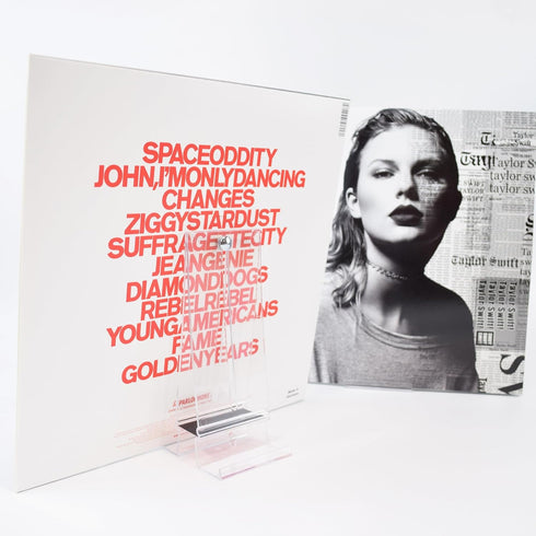 CollectorMount Album Mount 1 Pack - Adjustable Wall Mount Frame Brackets or Shelf Stand for Vinyl Records