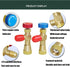 R410A Refrigerant Charging Valve 1/4'' - 5/16'' Copper Flow Control Valves for Charging Hose Can Opener