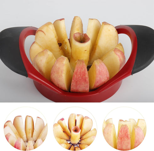4.72 Inch 12 Apple Slicer, Apple Corer and Slicer - Apple Cutter with Sharp Blades, Apple Corer Tool - Easy Gadgets