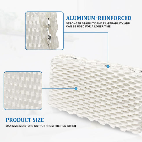 DFD 4-Pack WF813 Humidifier Filter Compatible with Equate Eqwf813, Replacement for ReliOn RCM-832, ProCare PCWF813