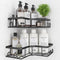 QHMCHLDZ Adhesive Shower Caddy, 2 Pack Corner Bath Organizer, Rustproof Stainless Steel Shower