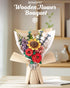 Set 3D Women/Mom-TW01H Rowood Wooden Flower Bouquet Building Craft Kit Puzzles for Adults,Artificial Flower Botanical