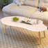 PERZOE Small Coffee Table, Modern Coffee Table Small White Coffee Tables, Living Room