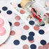Navy Blue Pink Rose Gold Confetti 300pcs Glitter Gender Reveal Party Decorations, Birthday Table Confetti