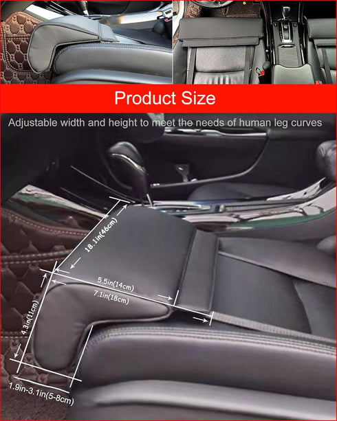 Car Leg Extender Leg Support for Driving, Car Front Seat Thigh Extender Support Cushions, Adjustable