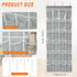 24 (56" 22.5") GOMAJI Over the Door Pocket Hanging Shoe Organizer, Space Saving Hanging Storage Holder, Gray, X