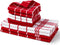Encasa XO Kitchen Towels and Dish Cloths Sets | Red Combo Highly