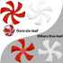 Shappy 50 Pieces Christmas Candy Canes Swirl Garland, Peppermint Christmas Decorations for Tree Ornaments