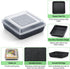 TeamFar 9 Inch Square Cake Pan with Lid, Non-Stick Square Baking Roasting Pan with Stainless Steel Core