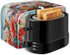 Hummingbird Flower Print Toaster Covers, 2 Slice Wide Slot, Dustproof Floral Protectors, Machine Washable Gift for Women