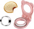 Sandwich Cutter and Sealer, Uncrustable Sandwich Maker for Kids Lunch, Pink