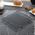 Lamoutor 2Pcs Square Metal Kitchen Baking Cooling Rack, 10 x 11 inches (Black)