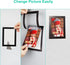 CRUGLA 4x6 Magnetic Picture Frames - 12 Packs, Black Photo Frame Set for Refrigerator