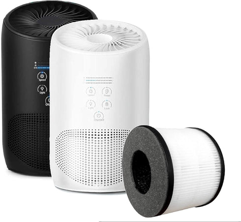 Nispira True HEPA Carbon Filter Replacement, Compatible with Partu BS-03 HEPA Air Purifier
