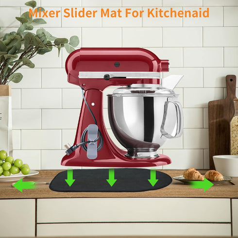 Mixer Mover Sliding Mats for Kitchen aid Stand Mixer Slider Mat Pad Kitchen Appliance Slide Mats Pads Compatible with Kitchen aid 4.5-5 Qt Tilt-Head Stand Mixer Artisan Classic by Oudizz