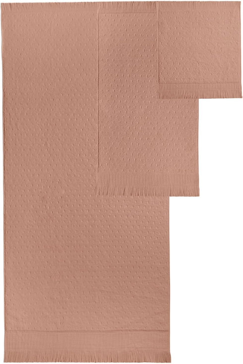 Set 4 (13 13) SOFE H&L | NADIAS Luxury Bath Towels of Wash Cloths Macaron x | Light, Premium, Soft, Durable, Absorbent