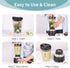 La Reveuse Personal Size Blender, 250 Watts for Shakes, Smoothies, with 15 oz Portable To Go Cup, BPA-Free