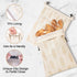 16.9"x12.6" 2 LAKE OF FIRE Reusable Bread Storage Bags for Homemade Bread with Reusable Bowl Covers,Large Sourdough